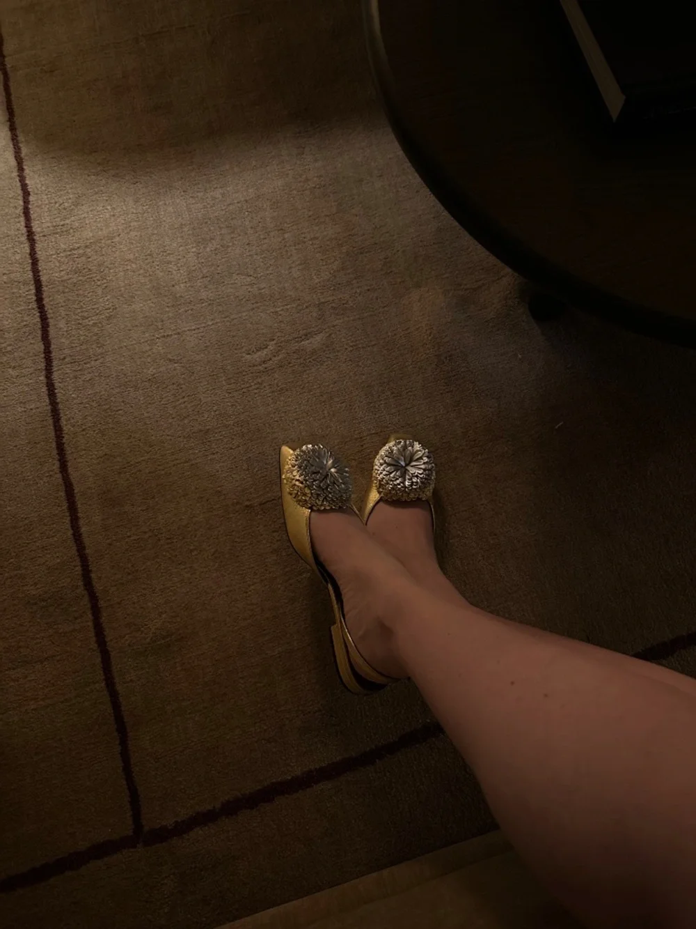 Chanel Chrysanthemum Flat Slingbacks